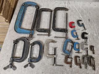 18x Vintage G-Clamps