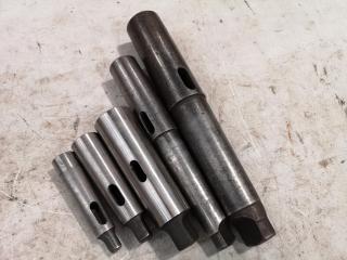 5x Assorted Morse Taper Drill Shank Adapters