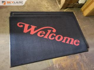 3x Welcome Floor Mats, Commercial Grade, 1150x1800mm, New