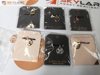 7x Kirsten Ash 18k Gold Vermel & Silver Assorted Zodiac Charms