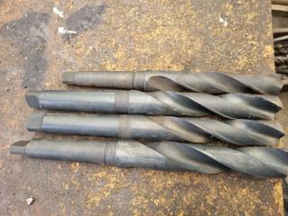 4 x Morse Taper Drill Bits 