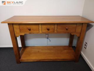 Stylish Timber Hall Table w/ Drawers