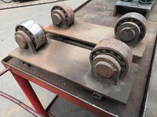 Pair of Floor Level Industrial Tank or Barrel Rollers