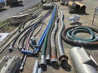 Lot of Assorted Industrial Hoses 