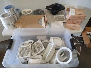 Assorted Ducting, grills etc 
