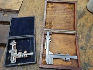 2x Gear Tooth Vernier Calipers