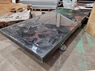 Genuine Kauri Wood Table Top w/ Resin Coating, Unfinished