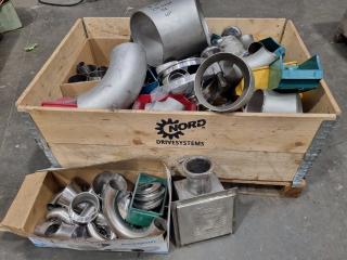 Crate of Stsinless Steel Fastening Hardware, Couplings, Connectors