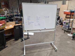 1200x900mm Double Sided Mobile Whiteboard by Boyd Visuals
