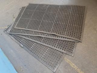 4 Anti Fatigue Rubber Workshop Mats