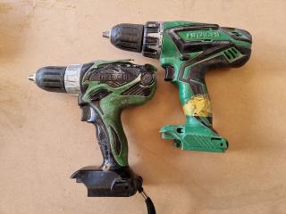 2 Hitachi 18 Volt Driver Drills