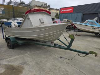 Fryan Aluminum Boat with 50hp Johnson Outboard