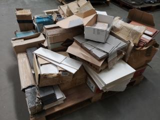 Assorted Lot of Mixed Tiles, Various Sizes, Types