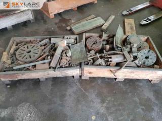 2 x Wooden Crates of Machinery Parts