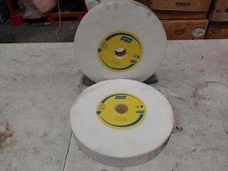 2 x Norton 254 x 38 x 31.75mm Grinding Wheels
