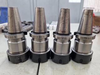 4x BT30 Size ER32 Drill Collet Holders by AW