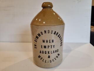 Antique Simmonds & Osborne Stoneware Jug