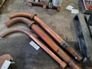 3x Copper Elbow Piping