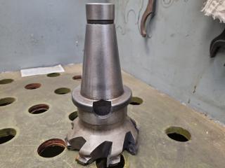 Iscar 8Mill Indexable Milling Cutter w/ BT50 Tool Holder