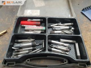 Box of Assorted Engineering Endmills