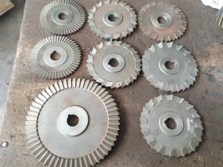 8 Large Diameter Milling Cutters