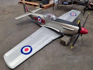 Vintage Remote Control P-51 Mustang Scale Model