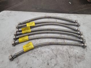 7 New Flexi Gas Connextors (450mm x 10mm)