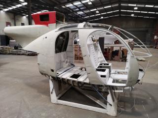 Hughes MD500 White Helicopter Body