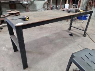 Mobile Steel Workshop Table