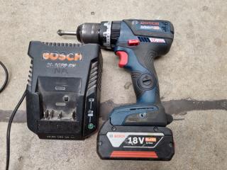 Bosch Professional 18V Hammer Drill Driver w/ Battery & Charger