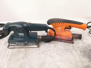 2x Orbit Sanders by Black & Decker & Number 8