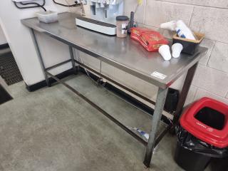 Steel Bench with Stainless Top