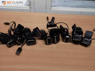 8x Microsoft LifeCam HD-3000 USB Webcam Units