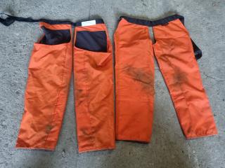 2 Pairs of Clogger Chainsaw Chaps 