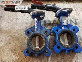 2 x 2.5" Butterfly Valves