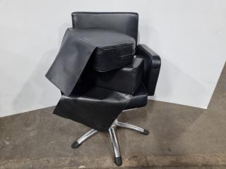 Professional Salon Chair, Height Adjustable, w/ 2x Child Booster Pads