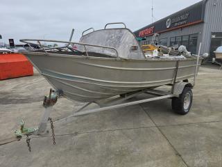 Fryan Aluminum Boat on Trailer