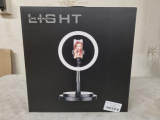 Mobile Phone Adjustable LED Ringlight Stand, New