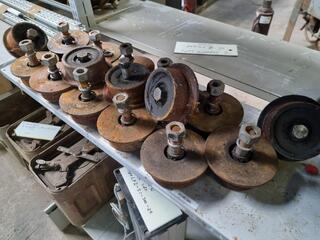 16x Steel Flanged Wheels