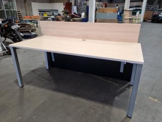 Office Straight Desk w/ detached Back Panel