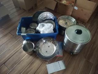 Large Lot of Stainless Ware