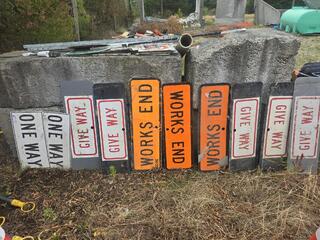 Assorted Road Works Signs
