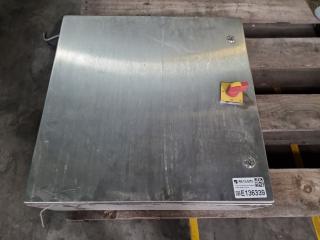 Stainless Steel Electrical Cabinet w/ Contents