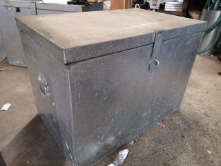 Custom Galvanised Steel Worksite Tool Storage Bin