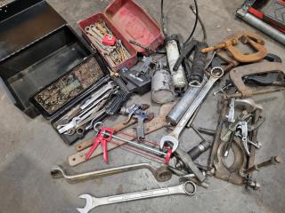 Assorted Tools & Tool Boxes