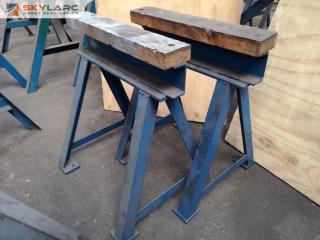 Pair of Small Heavy Duty Steel Saw Horses