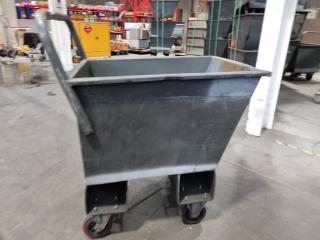 Heavy Duty Steel Scrap Material Bin Trolley