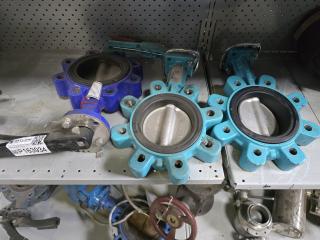 3 x Butterfly Valves 