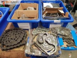 Large Lot of Roller Chain