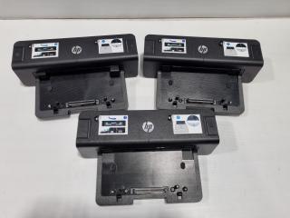 3x HP Docking Stations for compatible HP business laptops